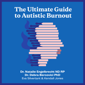 The cover of ‘The Ultimate Guide to Autistic Burnout’, featuring a head consisting of burned-out matches.
